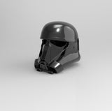B063 - Movie character design, The SW Death Trooper Rogue 1 Helmet, STL 3D model design print download files