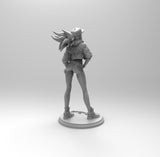 E589 - Games character design, The Leak of legend, Akalia girl character design, STL 3D model design print download file