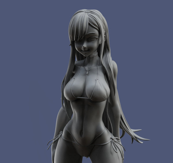 H028 - Anime Character Design, The Marin Kita Gawa Statue Design, 3D STL model printable download files