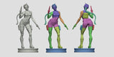 E019 - Games Character design, The Tomb girl , STL 3D model design print download files