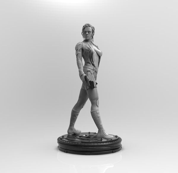 A508 - NSFW character design, The widow hot body with 2 guns, STL 3D model design print download files