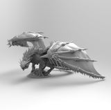 A151 - The Red Dragon design statue, Legend dragon, STL 3D model design print download file