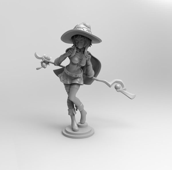 A215 - Anime character , The Magic Girl Megumin, STL 3D model design print download file