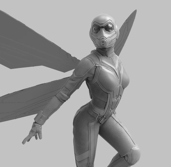A432 - NSFW Comic character heroes design, The Ant Guy GF, STL 3D model design print download file