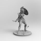 A072 - Legendary character design, The Greek Female Warrior , STL 3D model design print download files