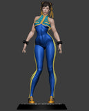 Chun-Li Street Fighter 3D Figure STL - High Detail Anime Girl Statue - Resin Print Ready Digital Download (R307)