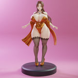 R334 - NSFW Milf Character design, Kitsune, 3d STL resin print download files