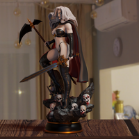 MN100 - Comic character design, The Lady Death, 3d stl instant download files