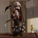 MN100 - Comic character design, The Lady Death, 3d stl instant download files