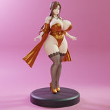 R334 - NSFW Milf Character design, Kitsune, 3d STL resin print download files
