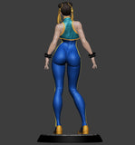 Chun-Li Street Fighter 3D Figure STL - High Detail Anime Girl Statue - Resin Print Ready Digital Download (R307)