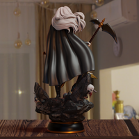 MN100 - Comic character design, The Lady Death, 3d stl instant download files