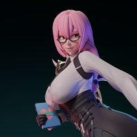 MN042- NSFW games character design, Tsukishiro Yanagi in Zenless Zone Zero, 3d stl print files