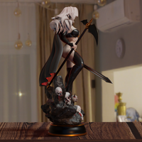 MN100 - Comic character design, The Lady Death, 3d stl instant download files
