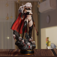 MN100 - Comic character design, The Lady Death, 3d stl instant download files