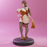 R334 - NSFW Milf Character design, Kitsune, 3d STL resin print download files