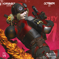 MEI100 - Comic character design, Harley Quinn from DC Comic, 3d stl print files