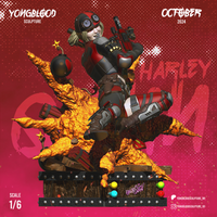 MEI100 - Comic character design, Harley Quinn from DC Comic, 3d stl print files