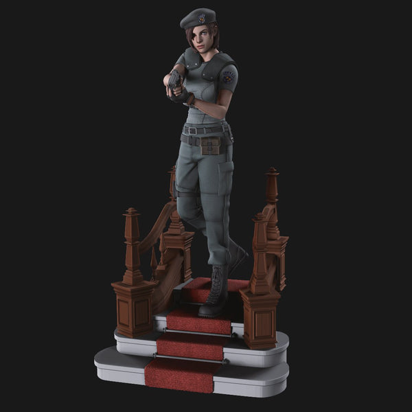 MN022 - Games character design, Jill Valentine - Resident Evil, 3d stl resin print download files