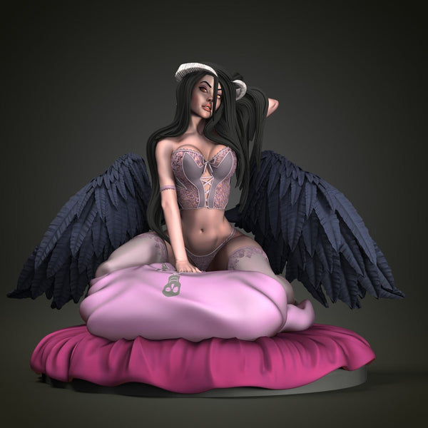 MN027 - Anime character design, Albedo, 3d stl resin print download files