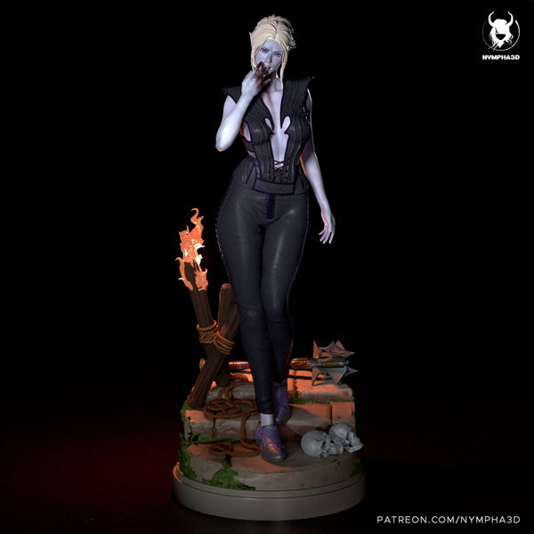 MN029 - NSFW Female character design, Minthara, 3d stl resin print download files
