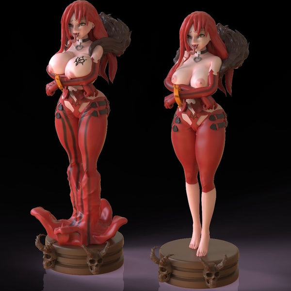 MN032 - NSFW female character design, Astaroth, 3d stl print files