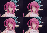 MN036 -Anime female character, NO GAME NO LIFE, Jibril, 3d stl print files