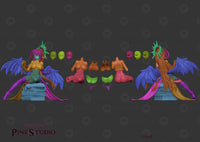 MN036 -Anime female character, NO GAME NO LIFE, Jibril, 3d stl print files
