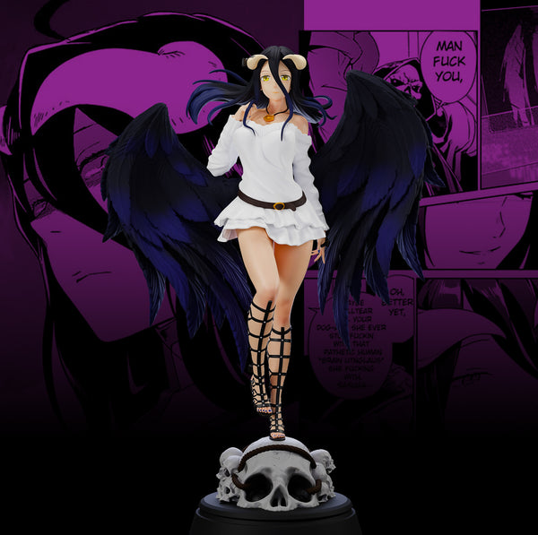 MN038 - Anime female character design, Albedo Overlord, 3d stl print files