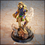 Gyro Zeppeli fanart figure from JoJo's Bizarre Adventure: Steel Ball Run - High Detail Character for Resin Printing, 3d stl file print download ( Y034 )