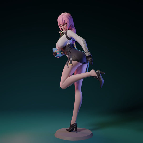MN042- NSFW games character design, Tsukishiro Yanagi in Zenless Zone Zero, 3d stl print files