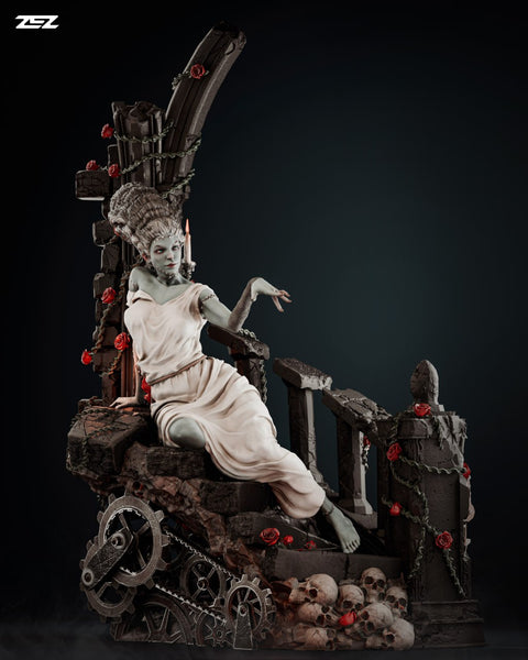 MN044 - Female character design, The Bride of Frankenstein Monster, 3D STL Print Files