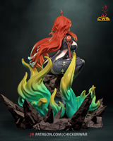 TU113 - NSFW Female Character design，Genshin Impact - Mavuika，3d STL resin print download files