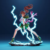 TU126 - Female Character design, Sailor Jupiter，3d STL resin print download files