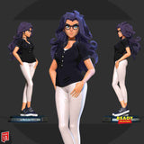 MN050 - Comic character design, Superwoman, 3d stl print files