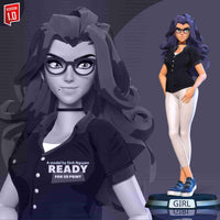 MN050 - Comic character design, Superwoman, 3d stl print files
