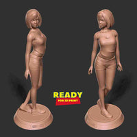 MN052 - Female character design, The Innocent girl, 3d stl print files