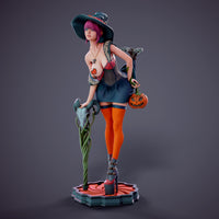MN055 - NSFW female character design, Halloween Girl, 3d stl print files