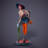 MN055 - NSFW female character design, Halloween Girl, 3d stl print files