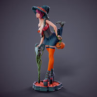 MN055 - NSFW female character design, Halloween Girl, 3d stl print files