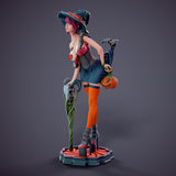 MN055 - NSFW female character design, Halloween Girl, 3d stl print files