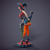 MN055 - NSFW female character design, Halloween Girl, 3d stl print files