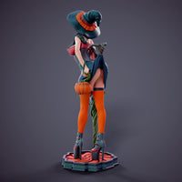 MN055 - NSFW female character design, Halloween Girl, 3d stl print files