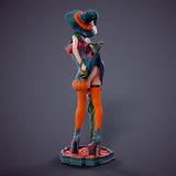 MN055 - NSFW female character design, Halloween Girl, 3d stl print files