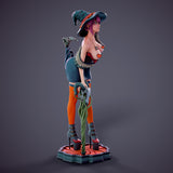 MN055 - NSFW female character design, Halloween Girl, 3d stl print files