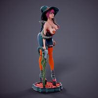 MN055 - NSFW female character design, Halloween Girl, 3d stl print files