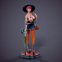 MN055 - NSFW female character design, Halloween Girl, 3d stl print files