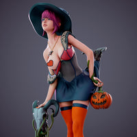 MN055 - NSFW female character design, Halloween Girl, 3d stl print files