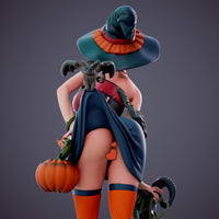 MN055 - NSFW female character design, Halloween Girl, 3d stl print files