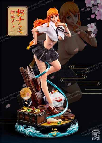 N057 - Anime character design, Nsfw Nami from One pieces, 3d stl instant download link